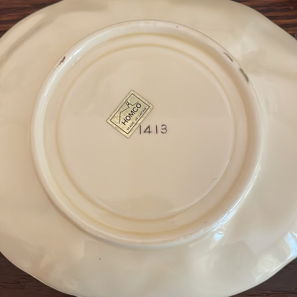 Vintage 1970’s Homco-Japan Mushroom Pitcher and Under-plate - Picture 7 of 9